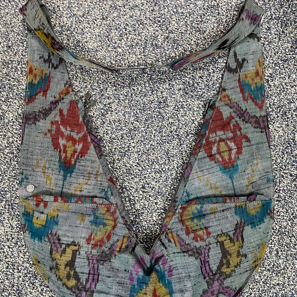 Christine Silk Ikat Sash (cloth back)